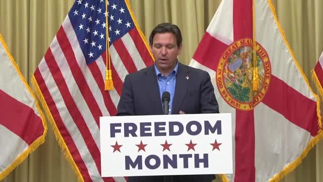 Governor DeSantis Announces the Freedom Month Tax Holiday